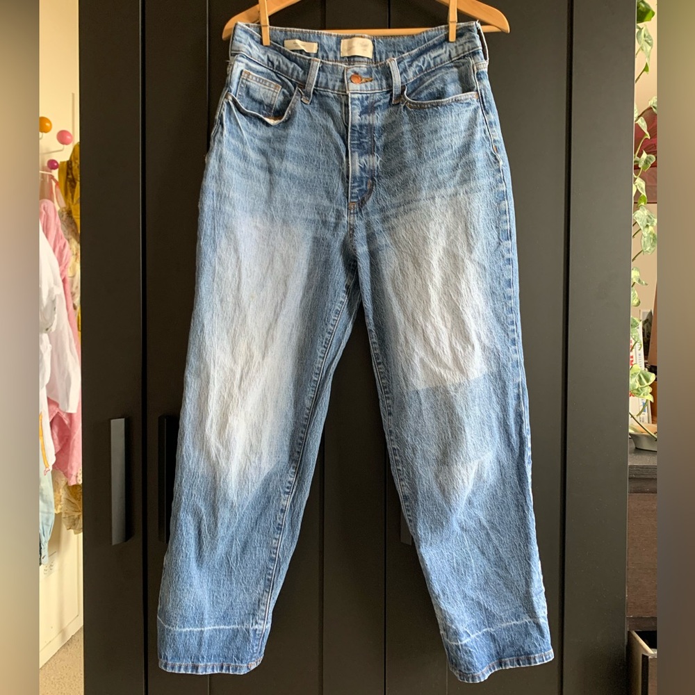 Vintage look straight leg jeans